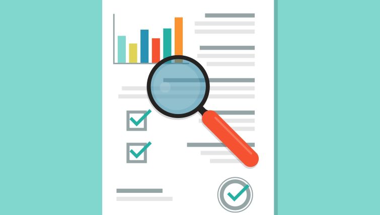 How Modern Job Seekers Are Enhancing Their Job Applications - an job application with a magnifying glass examining different sections.