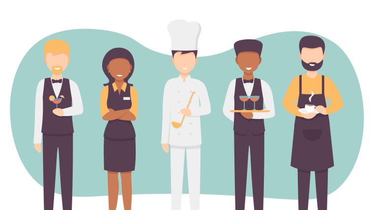 How To Write A Server Resume - a group of restaurant servers.