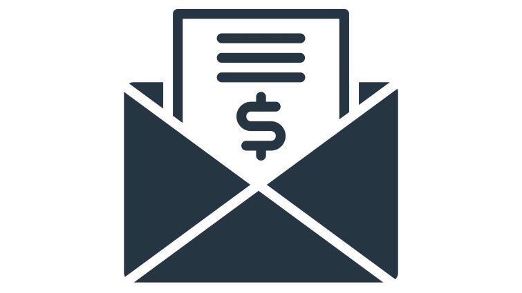 Addressing Salary Requirements in a Cover Letter - a letter in an envelop with a dollar sign at the bottom.